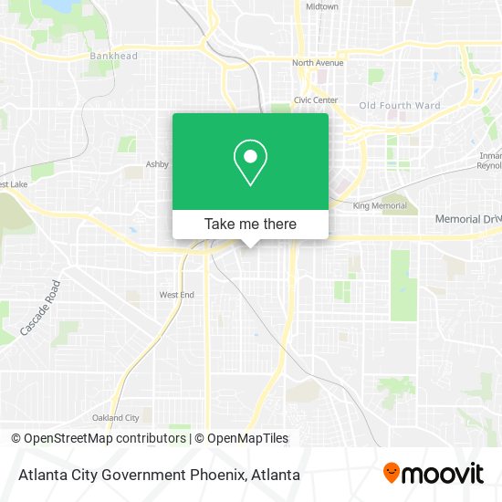 Mapa de Atlanta City Government Phoenix