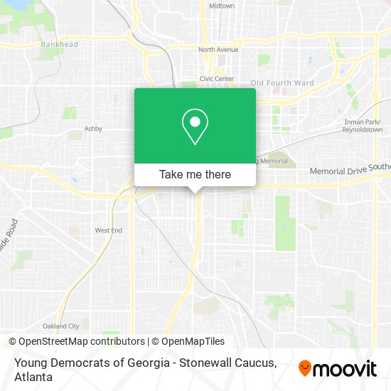 Young Democrats of Georgia - Stonewall Caucus map