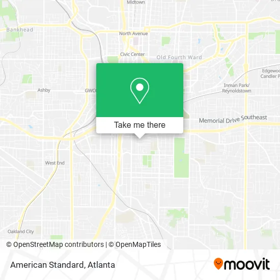American Standard map