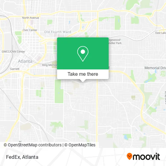 Mapa de FedEx
