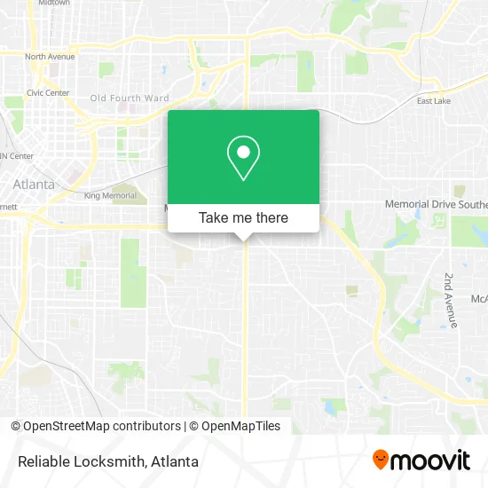 Reliable Locksmith map