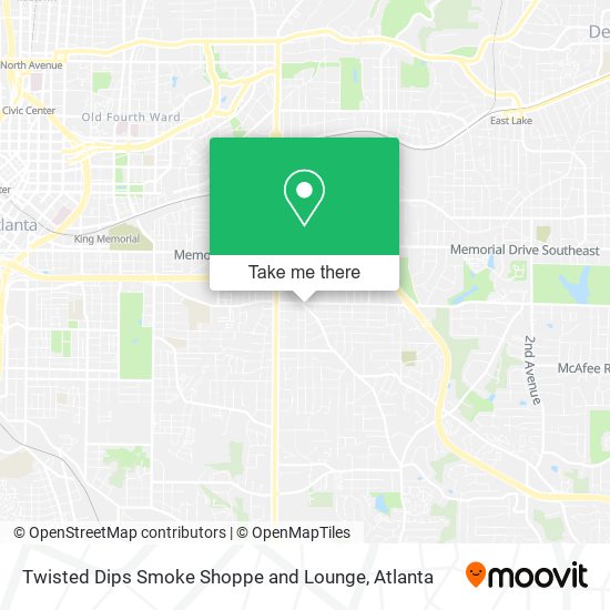 Twisted Dips Smoke Shoppe and Lounge map