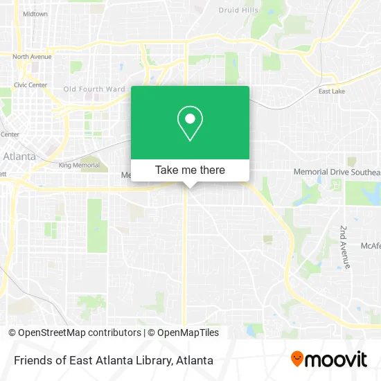 Friends of East Atlanta Library map