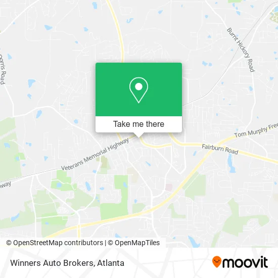 Winners Auto Brokers map