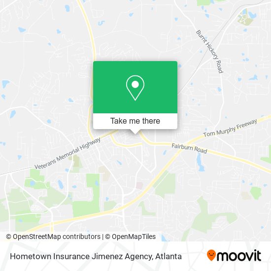 Mapa de Hometown Insurance Jimenez Agency