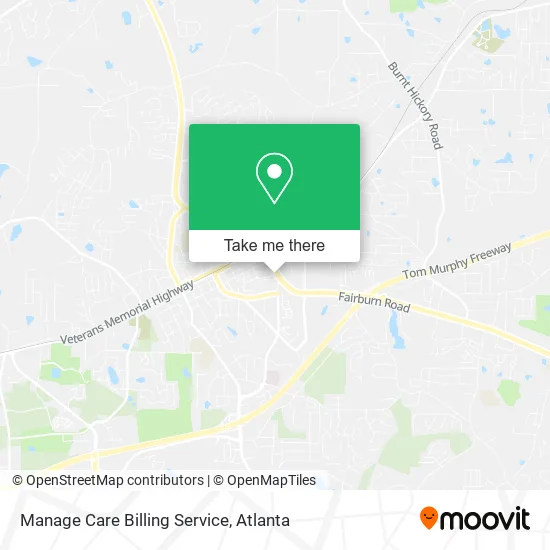 Manage Care Billing Service map