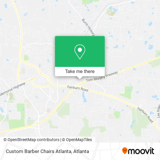 Custom Barber Chairs Atlanta map