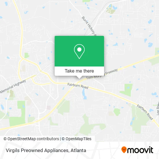 Virgils Preowned Appliances map