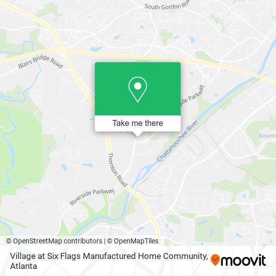 Mapa de Village at Six Flags Manufactured Home Community