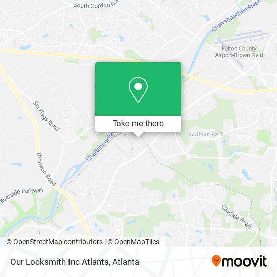 Our Locksmith Inc Atlanta map