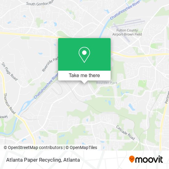Atlanta Paper Recycling map