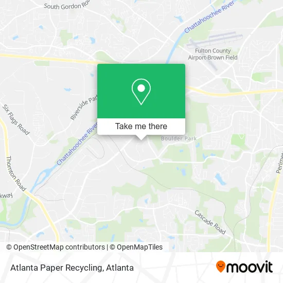 Atlanta Paper Recycling map