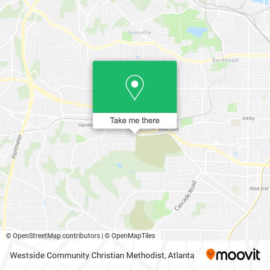 Westside Community Christian Methodist map