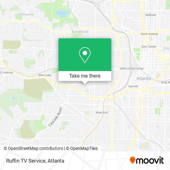 Ruffin TV Service map