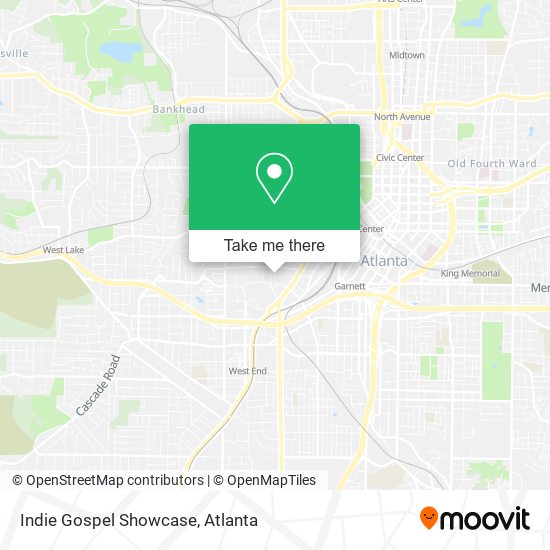 Mapa de Indie Gospel Showcase