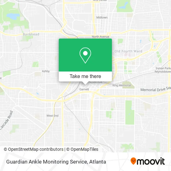 Guardian Ankle Monitoring Service map