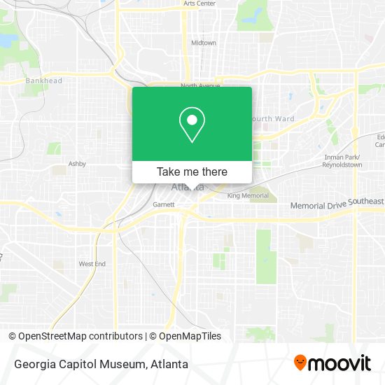 Mapa de Georgia Capitol Museum