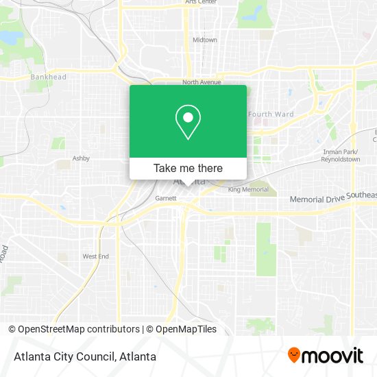 Mapa de Atlanta City Council