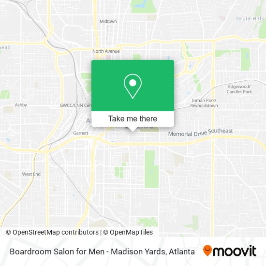 Boardroom Salon for Men - Madison Yards map
