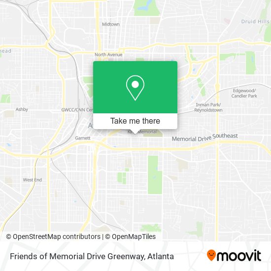 Friends of Memorial Drive Greenway map