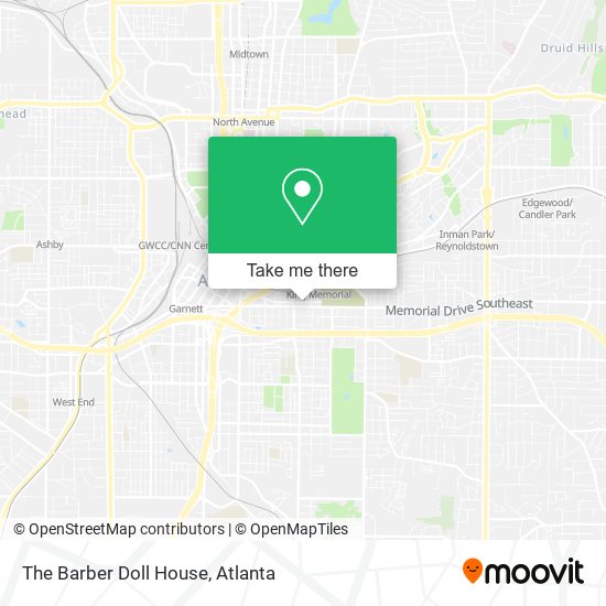 The Barber Doll House map