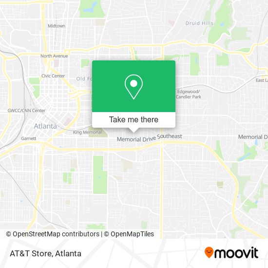 Mapa de AT&T Store