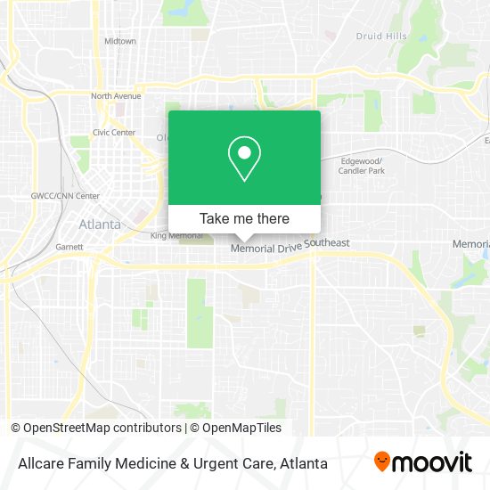Mapa de Allcare Family Medicine & Urgent Care