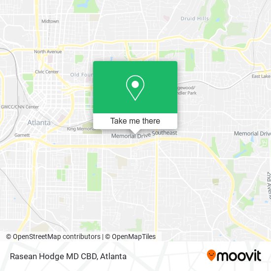Mapa de Rasean Hodge MD CBD