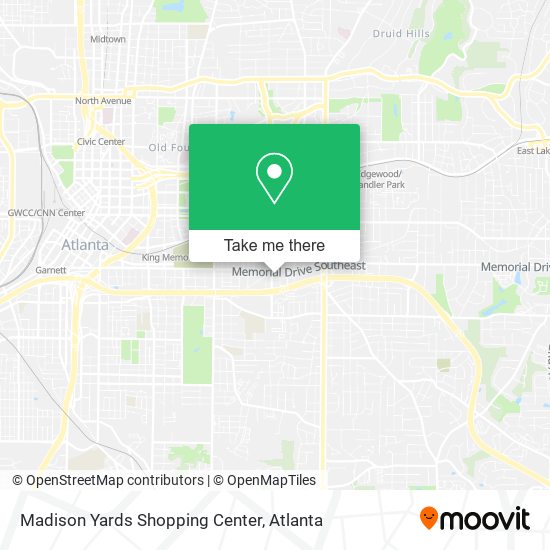 Madison Yards Shopping Center map