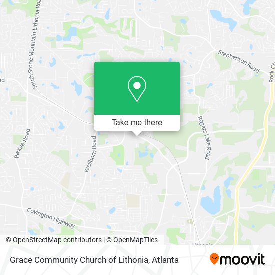 Grace Community Church of Lithonia map