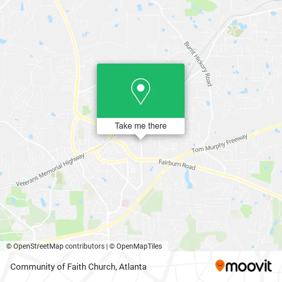 Community of Faith Church map