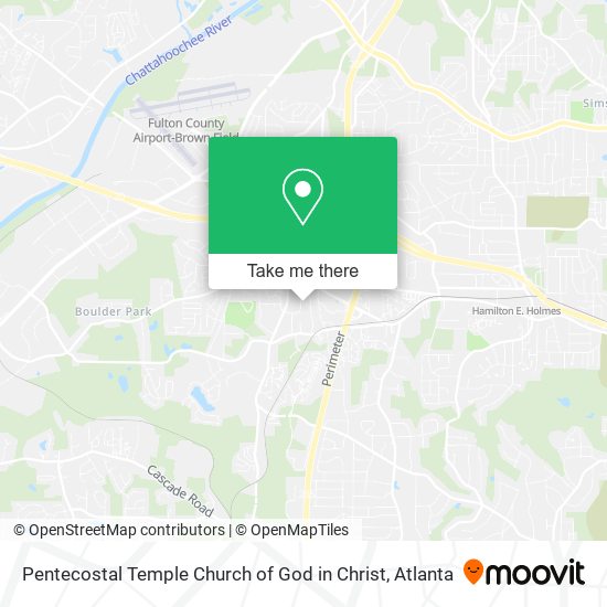 Pentecostal Temple Church of God in Christ map