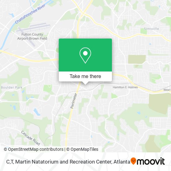 C,T, Martin Natatorium and Recreation Center map