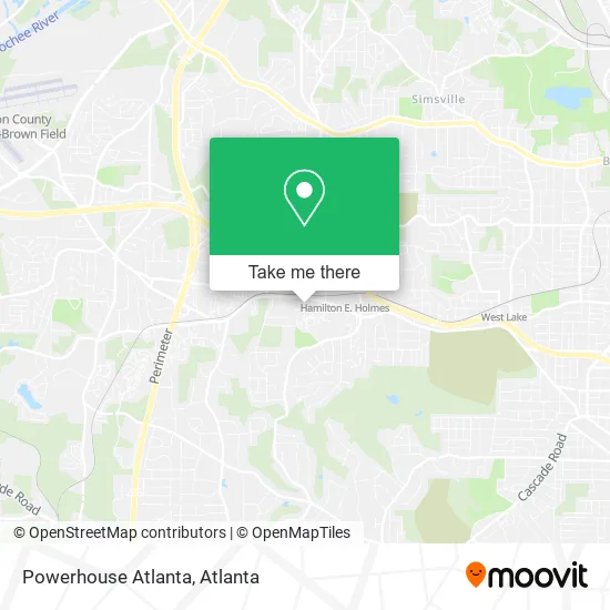 Mapa de Powerhouse Atlanta