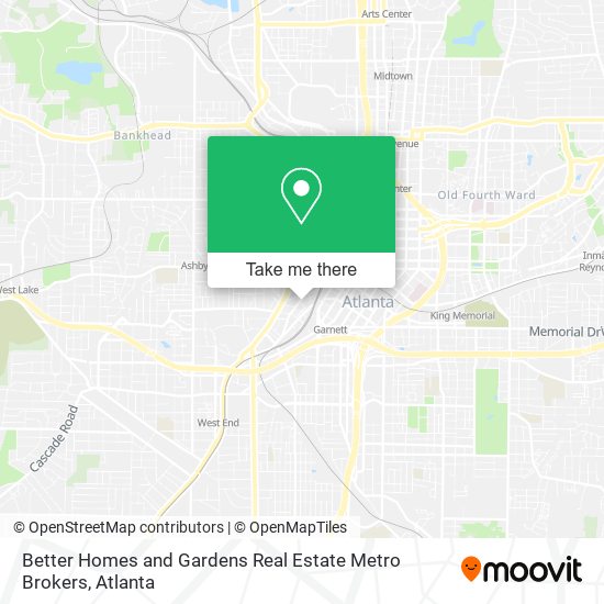 Mapa de Better Homes and Gardens Real Estate Metro Brokers