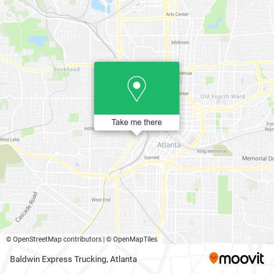 Mapa de Baldwin Express Trucking