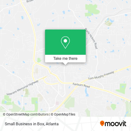 Small Business in Box map