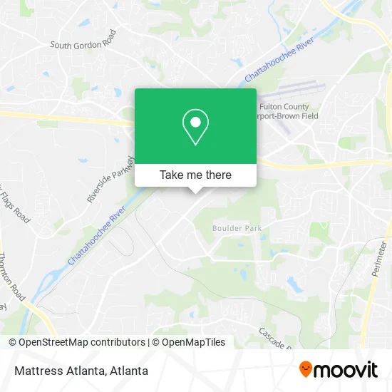 Mapa de Mattress Atlanta