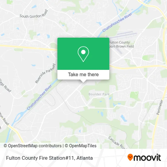 Fulton County Fire Station#11 map