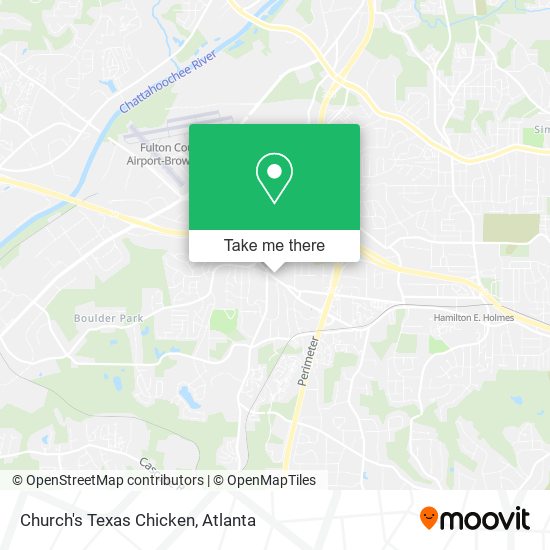 Church's Texas Chicken map