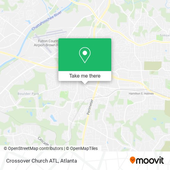Crossover Church ATL map