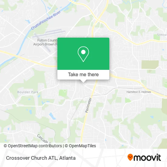 Crossover Church ATL map