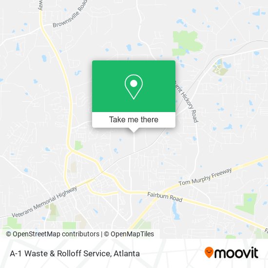 A-1 Waste & Rolloff Service map