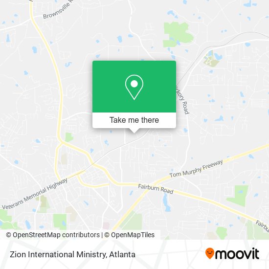 Zion International Ministry map