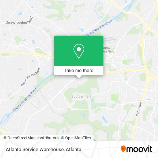 Atlanta Service Warehouse map