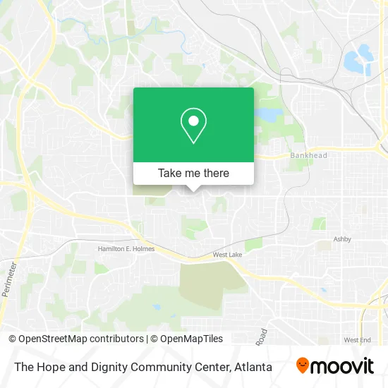The Hope and Dignity Community Center map