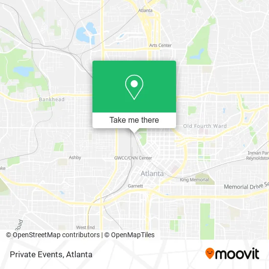 Mapa de Private Events