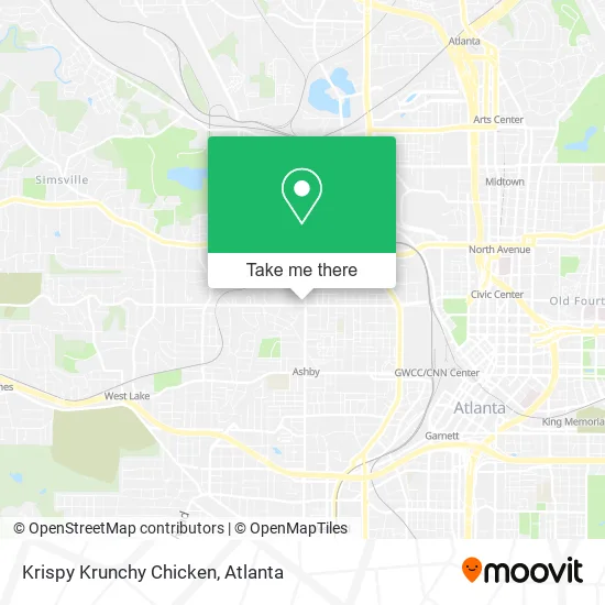Mapa de Krispy Krunchy Chicken