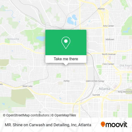 Mapa de MR. Shine on Carwash and Detailing, Inc