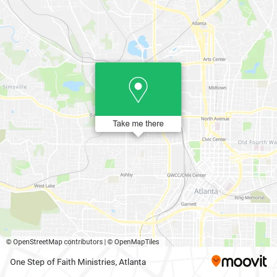 Mapa de One Step of Faith Ministries